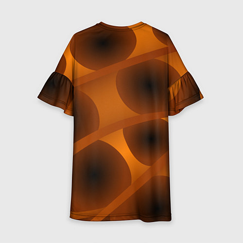 Детское платье Шоколадные овалы / 3D-принт – фото 2