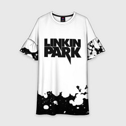 Платье клеш для девочки Linkin park black album, цвет: 3D-принт