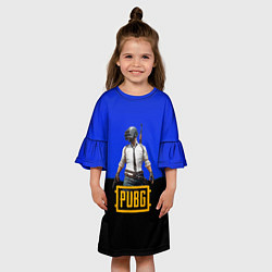 Платье клеш для девочки Pubg modern game 2023, цвет: 3D-принт — фото 2