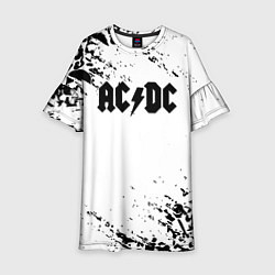 Детское платье ACDC rock collection краски черепа