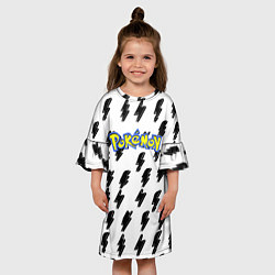 Платье клеш для девочки Pokemon zippy, цвет: 3D-принт — фото 2