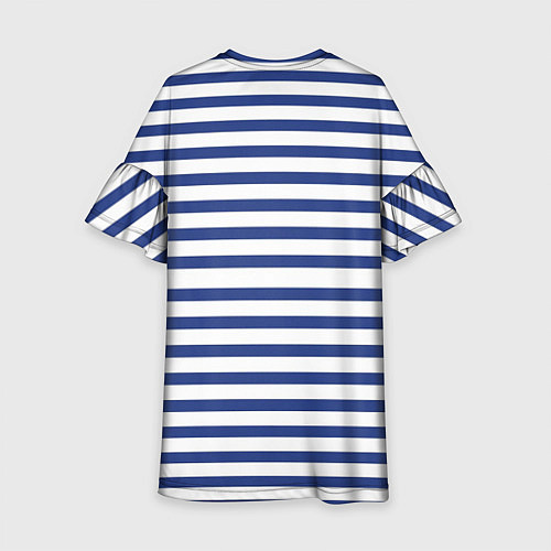 Детское платье Чёрный кот разорвал тельняшку душа моряка / 3D-принт – фото 2