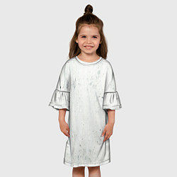 Платье клеш для девочки Абстрактный гранж, цвет: 3D-принт — фото 2