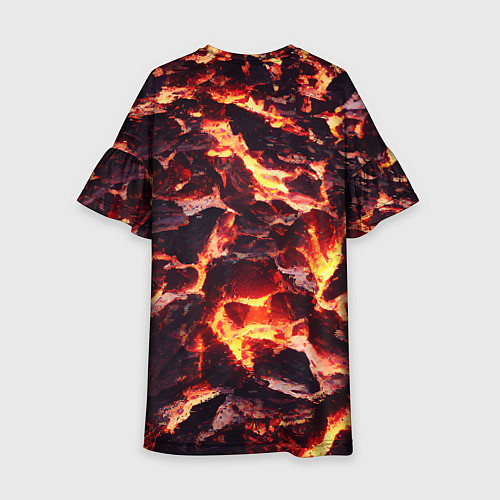 Детское платье Бурлящая лава / 3D-принт – фото 2