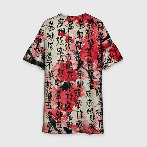 Детское платье Японский стиль паттерны / 3D-принт – фото 2