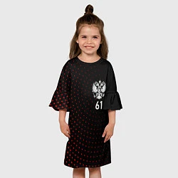 Платье клеш для девочки Точки: Ростовская область, цвет: 3D-принт — фото 2