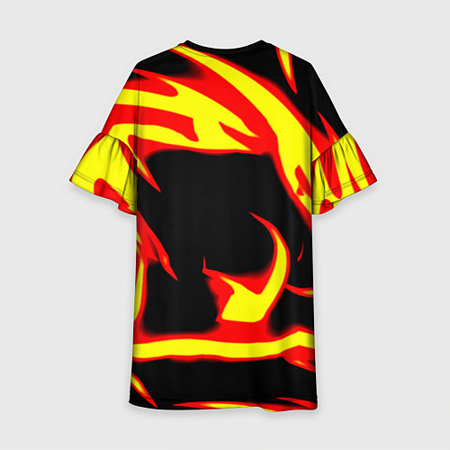 Детское платье Doom eternal fire storm / 3D-принт – фото 2