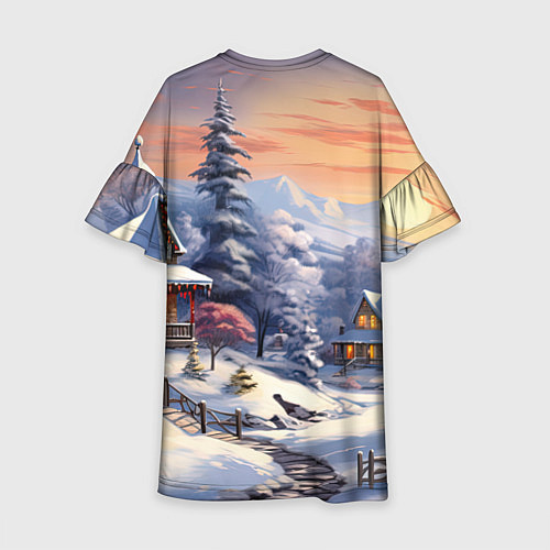 Детское платье Красный дракончик 2024 / 3D-принт – фото 2