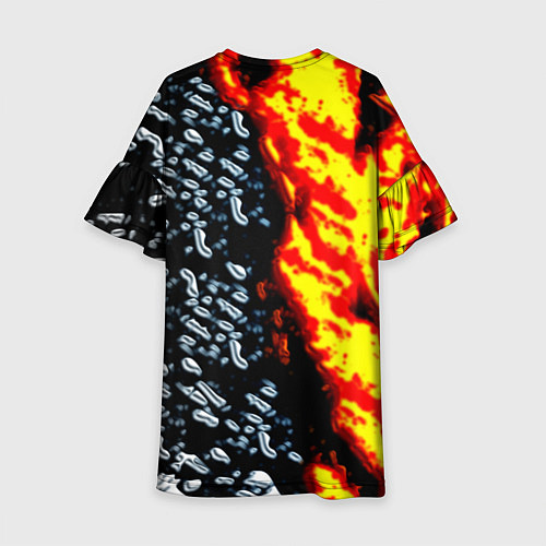 Детское платье Doom огненное лого / 3D-принт – фото 2
