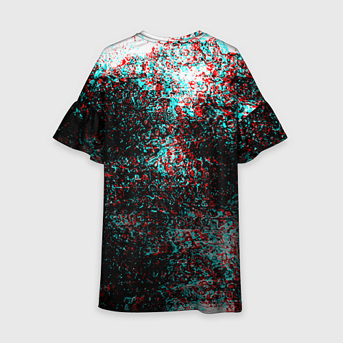 Детское платье Россия герб краски глитч / 3D-принт – фото 2