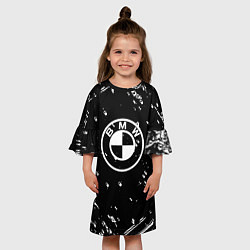 Платье клеш для девочки BMW sport color, цвет: 3D-принт — фото 2
