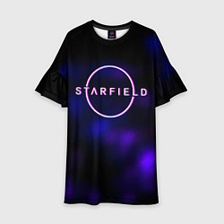 Детское платье Starfield тёмное небо из игры