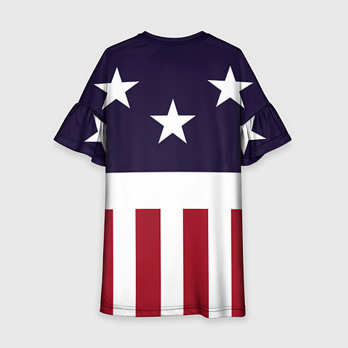 Детское платье Флаг Америки / 3D-принт – фото 2