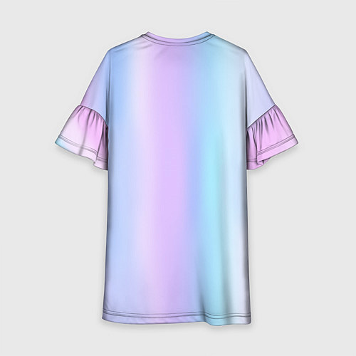 Детское платье Градиент матовый светлый / 3D-принт – фото 2