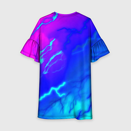 Детское платье Rockstar storm молнии / 3D-принт – фото 2