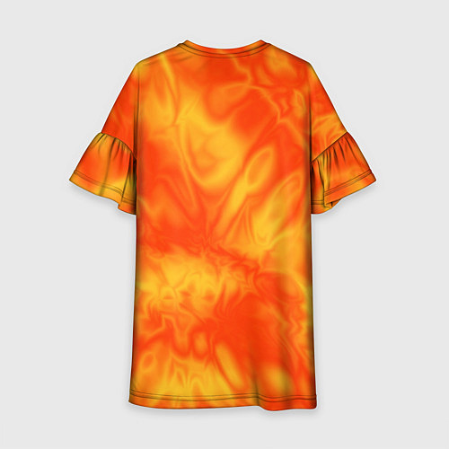 Детское платье Солнечный огонь абстракция / 3D-принт – фото 2