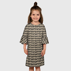 Платье клеш для девочки Леопардовый дождь, цвет: 3D-принт — фото 2