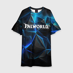 Платье клеш для девочки Palworld ледяные плиты, цвет: 3D-принт