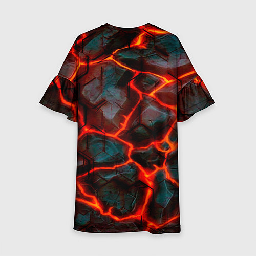 Детское платье Трещины лавы / 3D-принт – фото 2