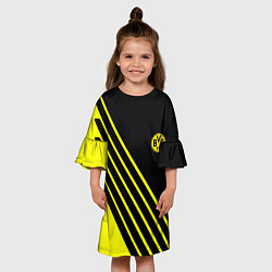 Платье клеш для девочки Borussia sport line uniform, цвет: 3D-принт — фото 2