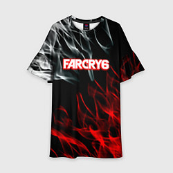 Платье клеш для девочки Farcry flame, цвет: 3D-принт