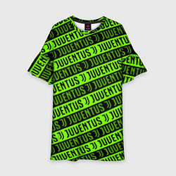 Детское платье Juventus green pattern sport