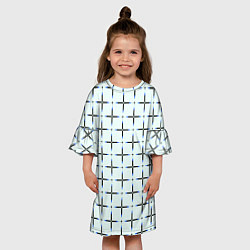 Платье клеш для девочки Линии плюс, цвет: 3D-принт — фото 2