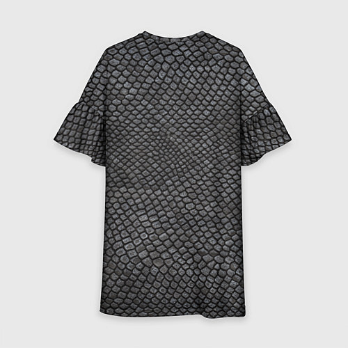Детское платье Текстура змеиная кожа / 3D-принт – фото 2