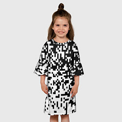Платье клеш для девочки Камуфляж городской, цвет: 3D-принт — фото 2