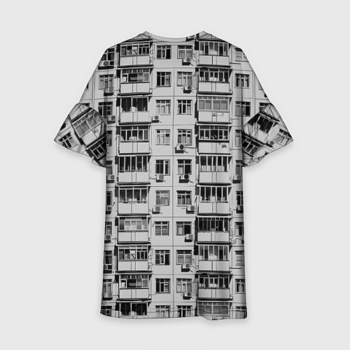 Детское платье Панелька в черно-белых тонах / 3D-принт – фото 2