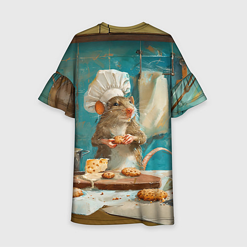 Детское платье Крыса шеф повар на кухне / 3D-принт – фото 2
