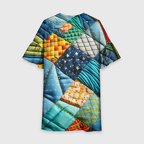 Детское платье Лоскутное одеяло - пэчворк / 3D-принт – фото 2