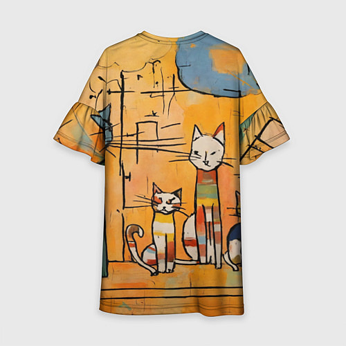 Детское платье Котеечки / 3D-принт – фото 2