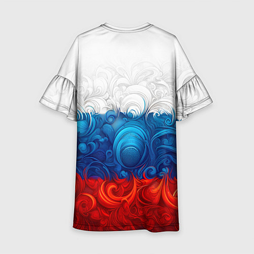 Детское платье Орнамент триколор / 3D-принт – фото 2