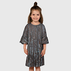 Платье клеш для девочки Ствол дерева, цвет: 3D-принт — фото 2