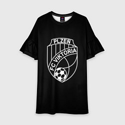 Платье клеш для девочки Viktoria fc club sport, цвет: 3D-принт
