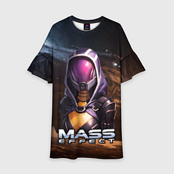 Платье клеш для девочки Mass Effect ТалиЗора аватар, цвет: 3D-принт