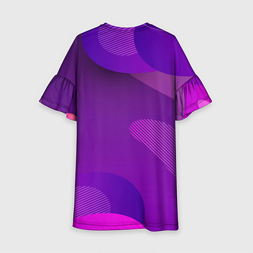 Детское платье Стильная сова в одежде / 3D-принт – фото 2