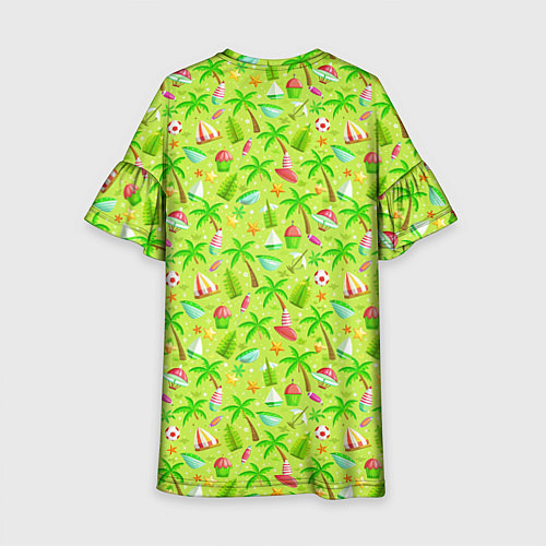 Детское платье Песик играет на гитаре жарким летом / 3D-принт – фото 2