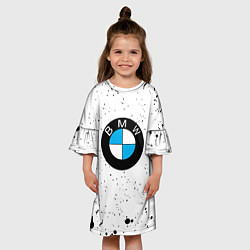 Платье клеш для девочки Герб РФ краски, цвет: 3D-принт — фото 2