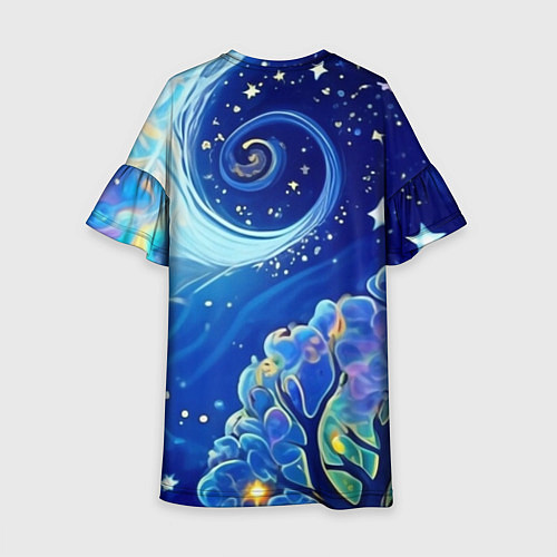 Детское платье Звездный лес / 3D-принт – фото 2