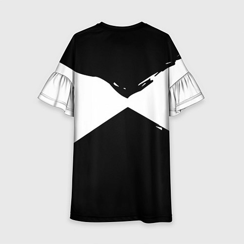 Детское платье Герб рф абстрактные краски / 3D-принт – фото 2