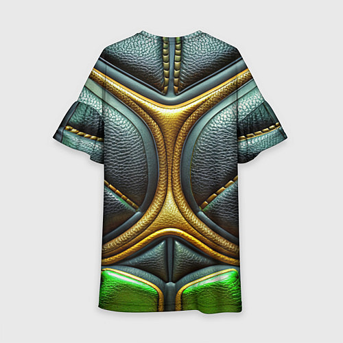 Детское платье Футуристичная текстура из кожи / 3D-принт – фото 2