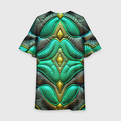 Детское платье Объемная футуристичная текстура из кожи / 3D-принт – фото 2