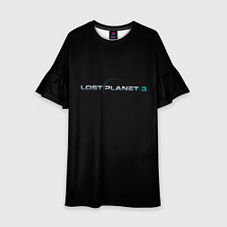 Платье клеш для девочки Lost planet 3, цвет: 3D-принт