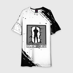 Детское платье Rainbow six текстура лого шутер