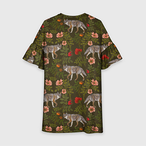 Детское платье Волки и шиповник / 3D-принт – фото 2