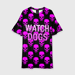 Детское платье Watch dogs neon skull