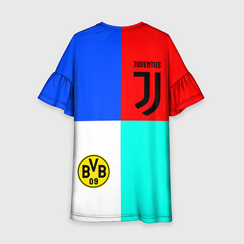 Детское платье Juventus x Borussia / 3D-принт – фото 2