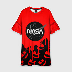 Детское платье Marshmello x Nasa red